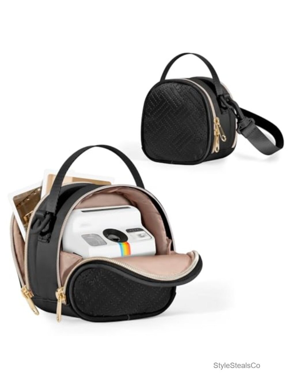 Mini Camera Bag Compatible with Polaroid Go Gen2, Small Sling Bag Nylon
